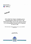 Avis relatif aux risques entrainés par les aménagements routiers de la R.N.106 Boucoiran-Nîmes vis à vis du captage destiné à la consommation humaine de la commune de Sauzet (30). 