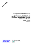 Etude préalable à l&#039;établissement des périmètres de protection du captage. Datation des écoulements souterrains de la source de Banudel (commune du Boulve). 