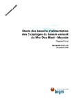 Etude des bassins d&#039;alimentation des 3 captages du bassin versant du Mro Oua Marè- Mayotte. Rapport final. 