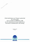 Avis technique sur l&#039;impact potentiel de l&#039;extension de la sablière de Millières (50) sur la ressource en eau souterraine du bassin sédimentaire de Lessay. 