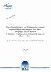 Enquête préliminaire sur l&#039;origine des produits organochlorés trouvés dans deux puits de captage en eau potable (Mézières-en Drouais et Ecluzelles-Charpont, Eure-et-Loir). 